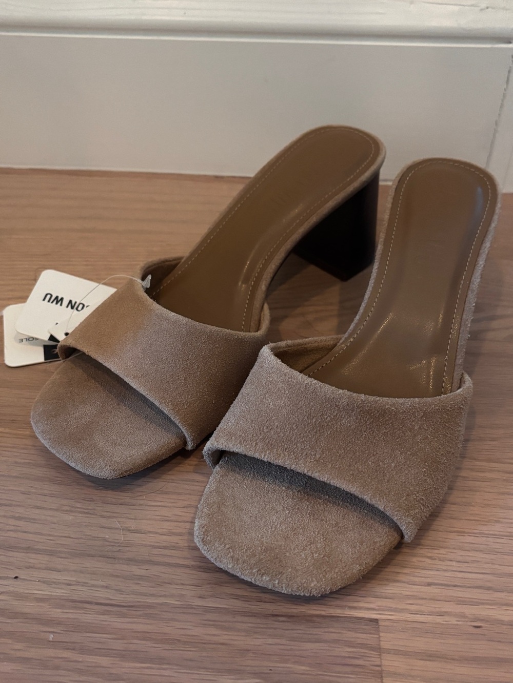 Jason Wu Suede Block Heel Sandals